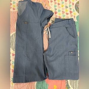 Figs scrub set Heather Indigo XS ( Altered)